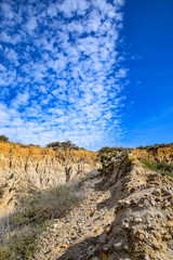 Clouds Lining Up above Rift at Torrey Pines