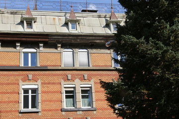 Fototapeta na wymiar Historic house facade, historische Hausfassade, historischer Baustil