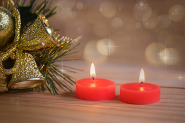 Christmas decoration candles