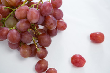 Close-up of red bunch of grapes