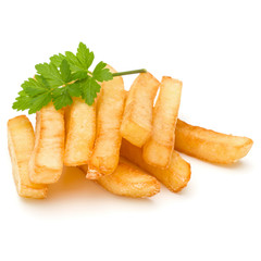 French Fried Potatoes isolated on white background