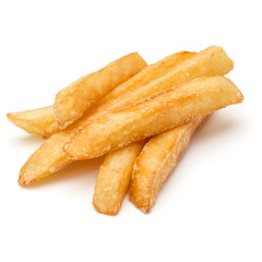 French Fried Potatoes isolated on white background