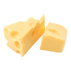 Cheese isolated on white background