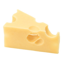 Cheese isolated on white background
