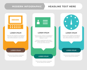 Speedometer, Id card, Laptop infographic