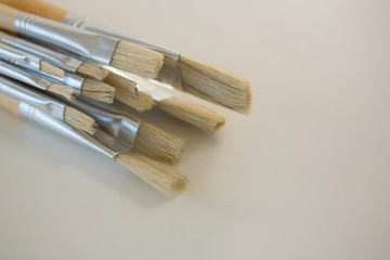 Flat brushes on white background