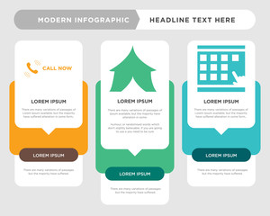 scratch card, marquee, call now infographic