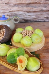 Festival moon cake - Chinese cake and tea