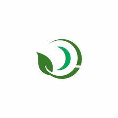 leaf logo design for element, environment, and ecology