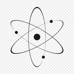 Atom icon - obrazy, fototapety, plakaty