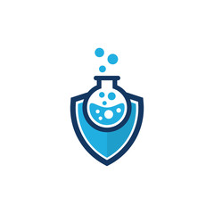Shield Lab Logo Icon Design