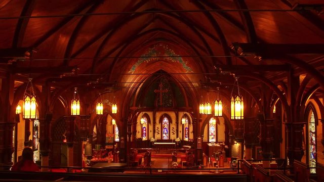 Lunenburg, Nova Scotia- St. John's Anglican Church Interior