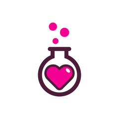 Love Lab Logo Icon Design