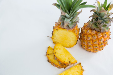 Close-up of pineapples