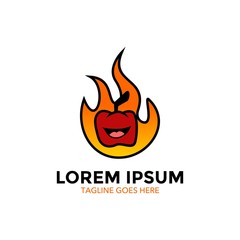 fire logo. vector illustration. icon