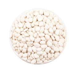 Butter Beans or Val Beans Isolated on White Background