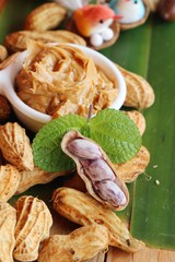 Creamy peanut butter and peanuts is delicious