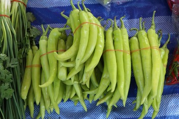 green chilli at market