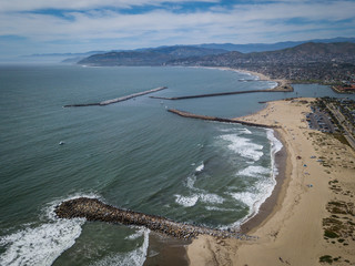 Drone View of Ventura Beach