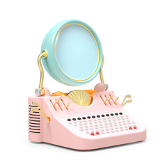 typewriter retro futuristic