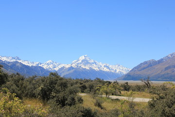 Fototapeta na wymiar Mount Cook,New Zealand