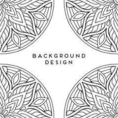 Vector mandala background