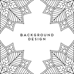Vector mandala background