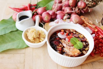 Sweet fish sauce is delicious in cup