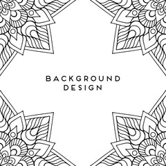 Vector mandala background