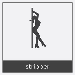 stripper icon isolated on white background