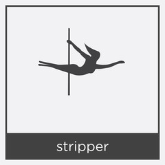 stripper icon isolated on white background