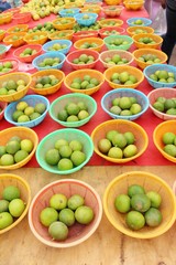 Fresh lemon for cooking in the market
