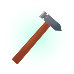 Colored hammer vector illustration