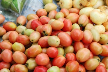 Fresh tomatoes for cooking in street food
