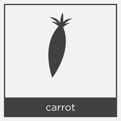 carrot icon isolated on white background
