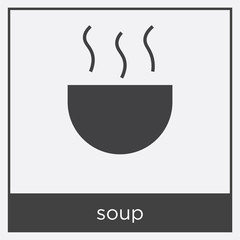 soup icon isolated on white background