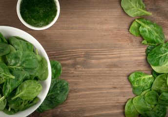 Fresh Spinach Leaves