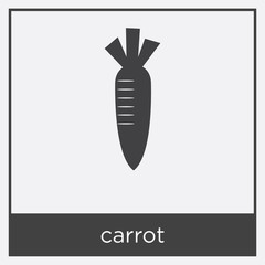 carrot icon isolated on white background
