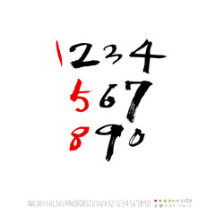 벡터 문자 / 손으로 쓴 글씨체