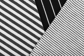 Striped Cotton Fabric Background