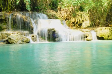 Kuangsi waterfall, luang prabang, laos