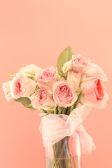 roses tender bouquet in a vase