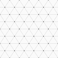 Bezszwowe tło geometryczne z kropkowanymi trójkątów. - 202608356