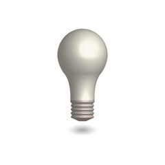 Symbol innovation light bulb, vector