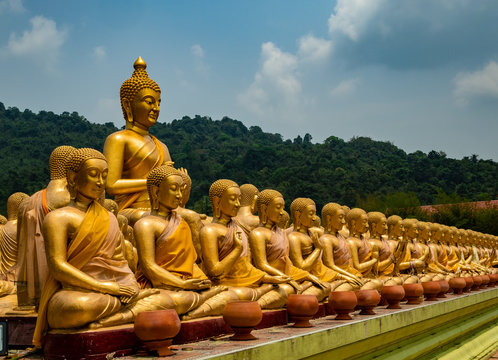 Buddha statue at Nakhon Nayok Thailand.