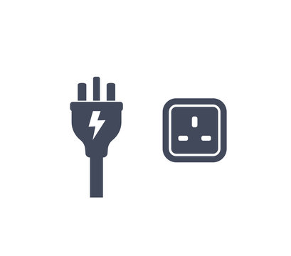 uk plug and socket icon