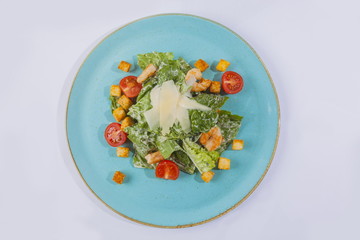 Caesar salad with shrimps