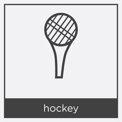 hockey icon isolated on white background