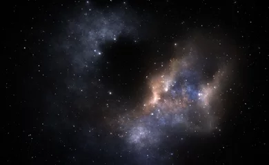 Raumhintergrund mit planetarischem Nebel und Sternen © Peter Jurik