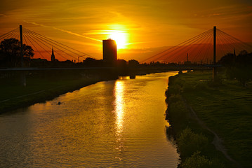 Sonnenuntergang am Neckar 3